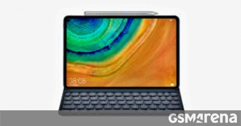 Huawei MediaPad M7 renders show a metal tablet with slimmer bezels and optional stylus and keyboard